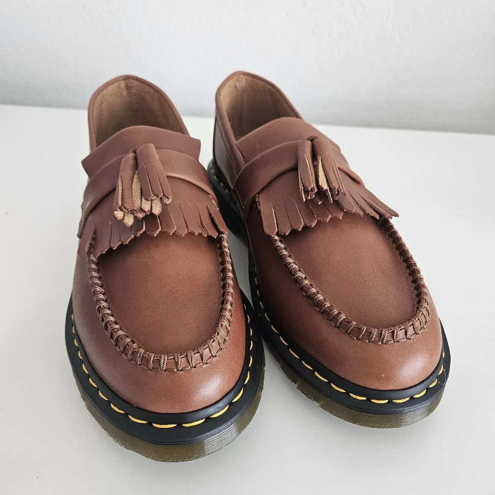 NWOT Dr Martens | Adrian Carrara Leather Tassel Loafer Shoed Mens 10 Womens 11 - Picture 8 of 10